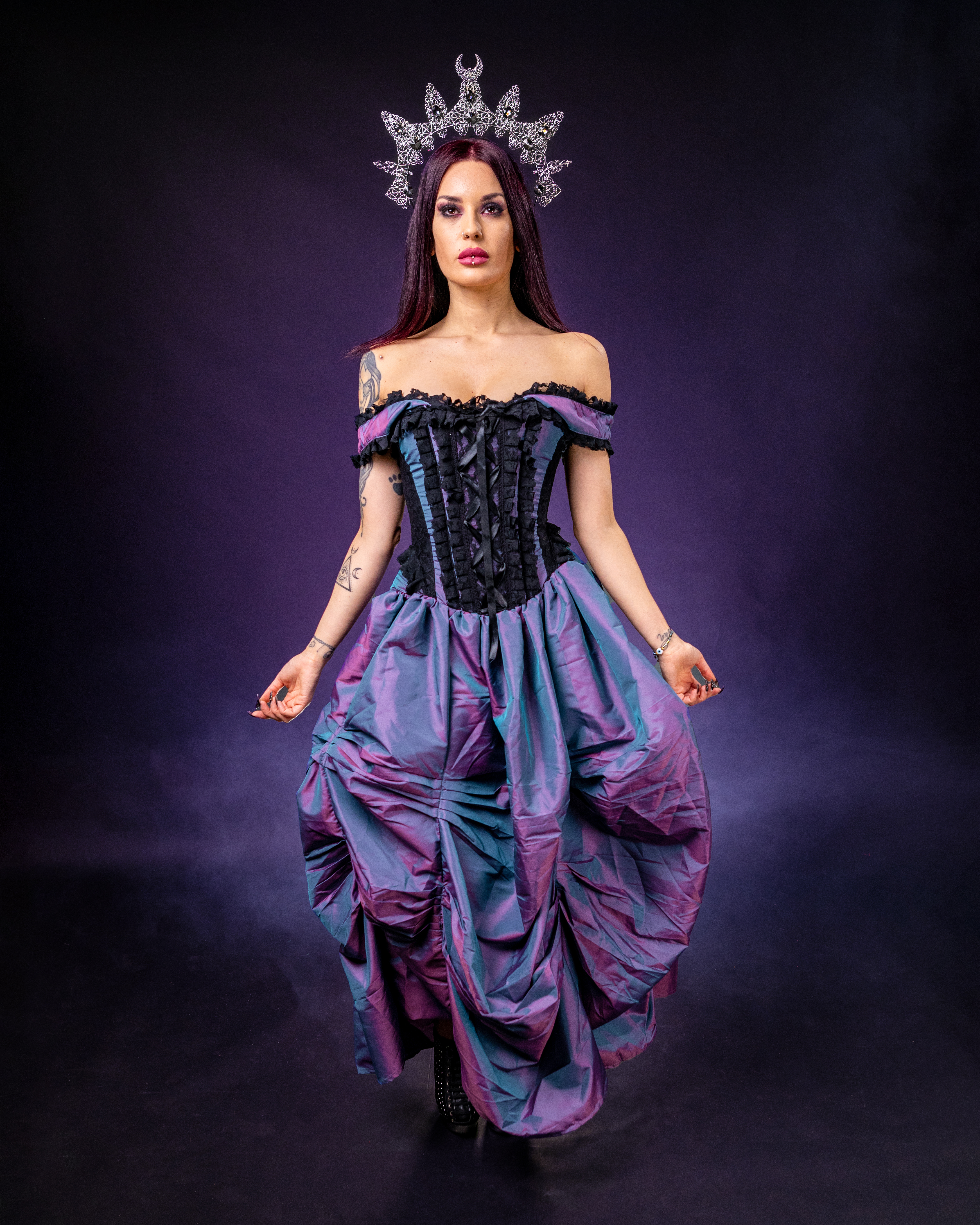 Ballgown dress lilac taffeta  | thumbnail | 