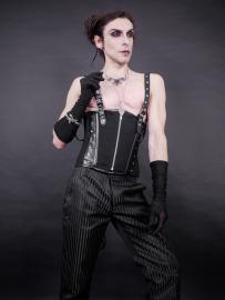 Julian men's underbust black twill | Color :Black (0)