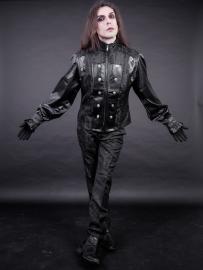 Drake waistcoat in black king brocade  | Color :Black (0)