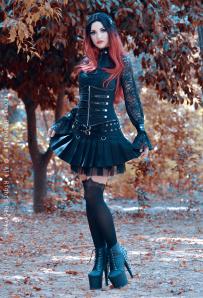 Lucy rockabilly black twill mini skirt | Color :Black (1)