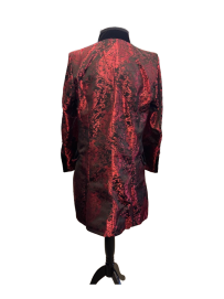 Drake men's coat in red king brocade | Color :black/red (1)