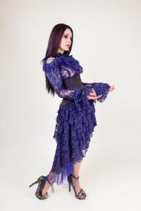 Ophelie skirt purple lace  | Color :Purple (0)